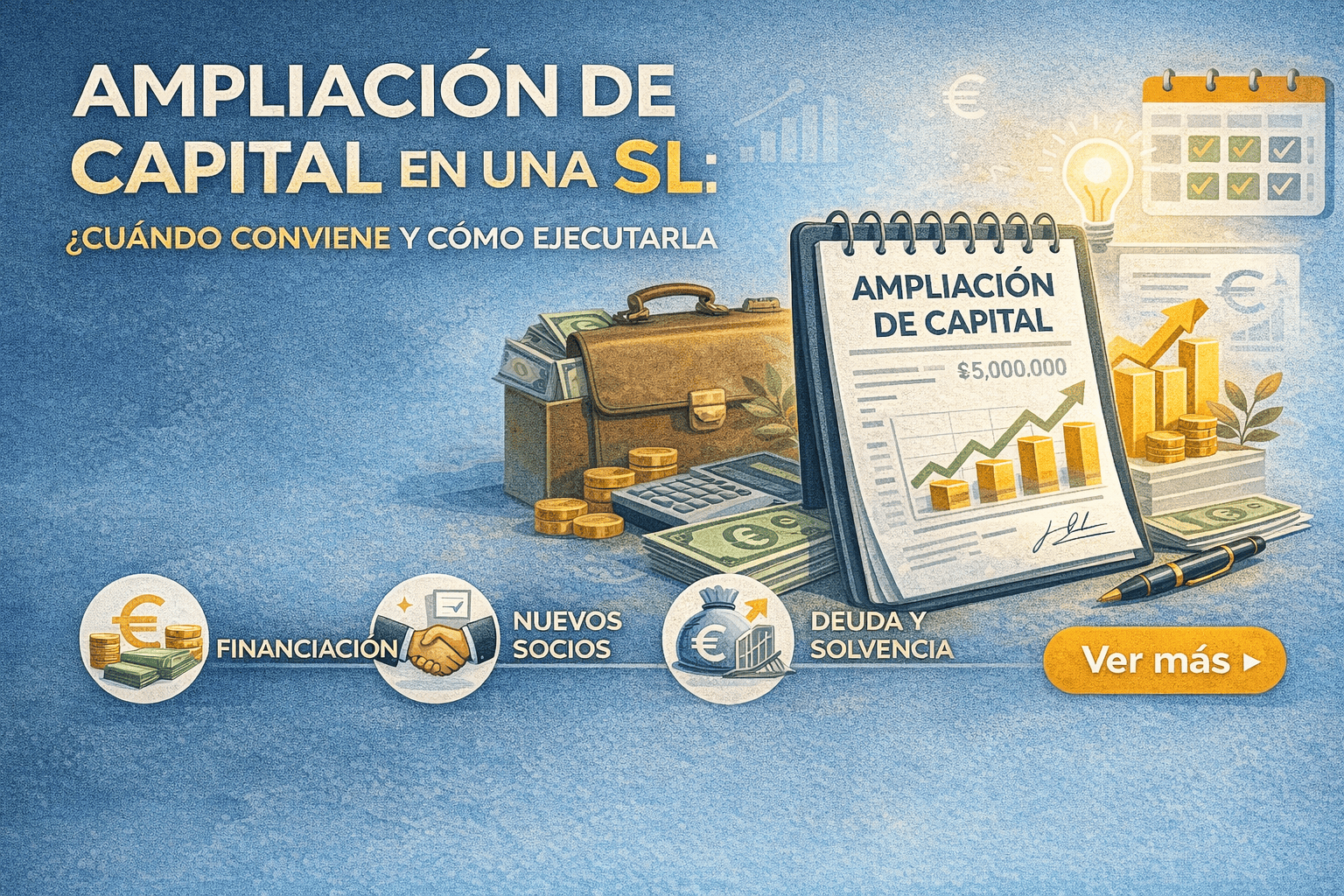 Ampliación de capital en una SL en España: guía paso a paso
