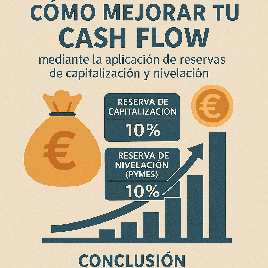 Cash flow mediante reservas de capitalización y nivelación