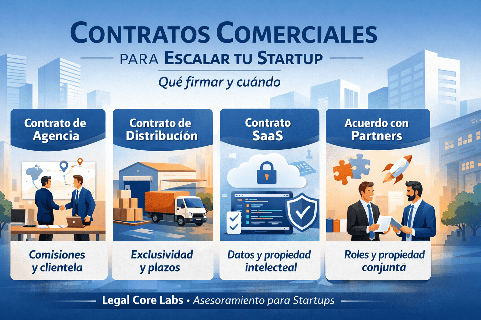 Contratos básicos para escalar una startup en España