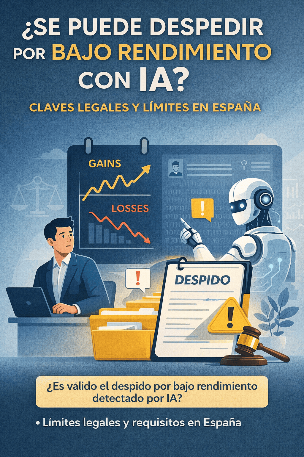 Despidos por bajo rendimiento con IA: claves legales en España
