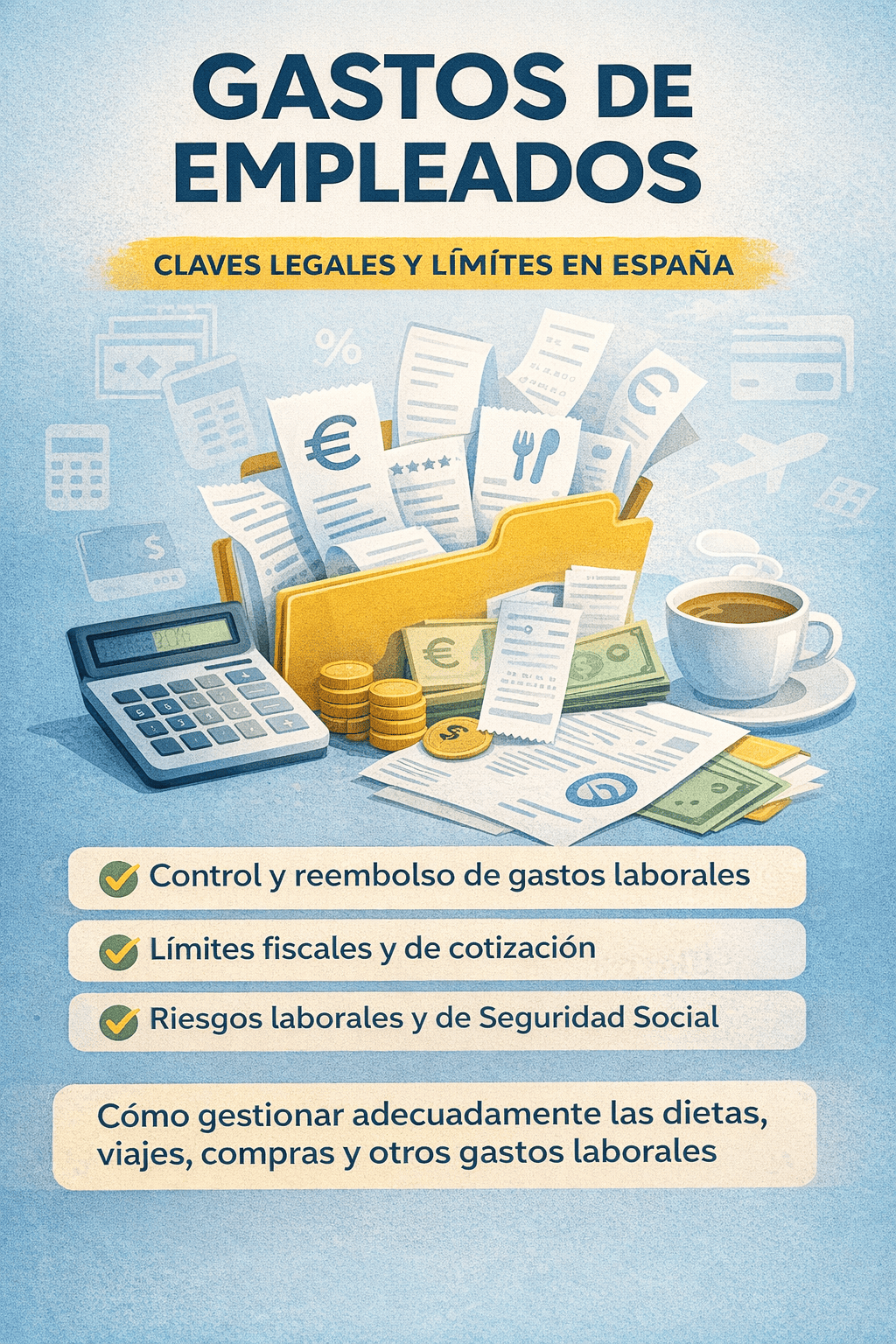 Gastos de empleados: conceptos extrasalariales y riesgos fiscales