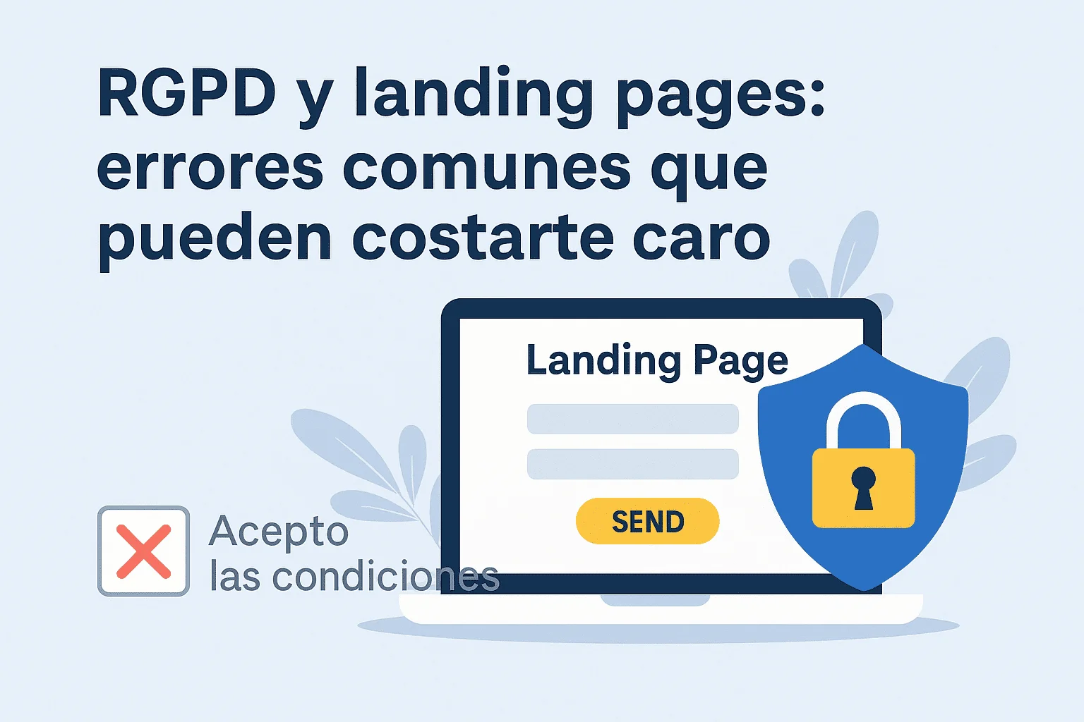 Landing pages y protección de datos: errores legales comunes