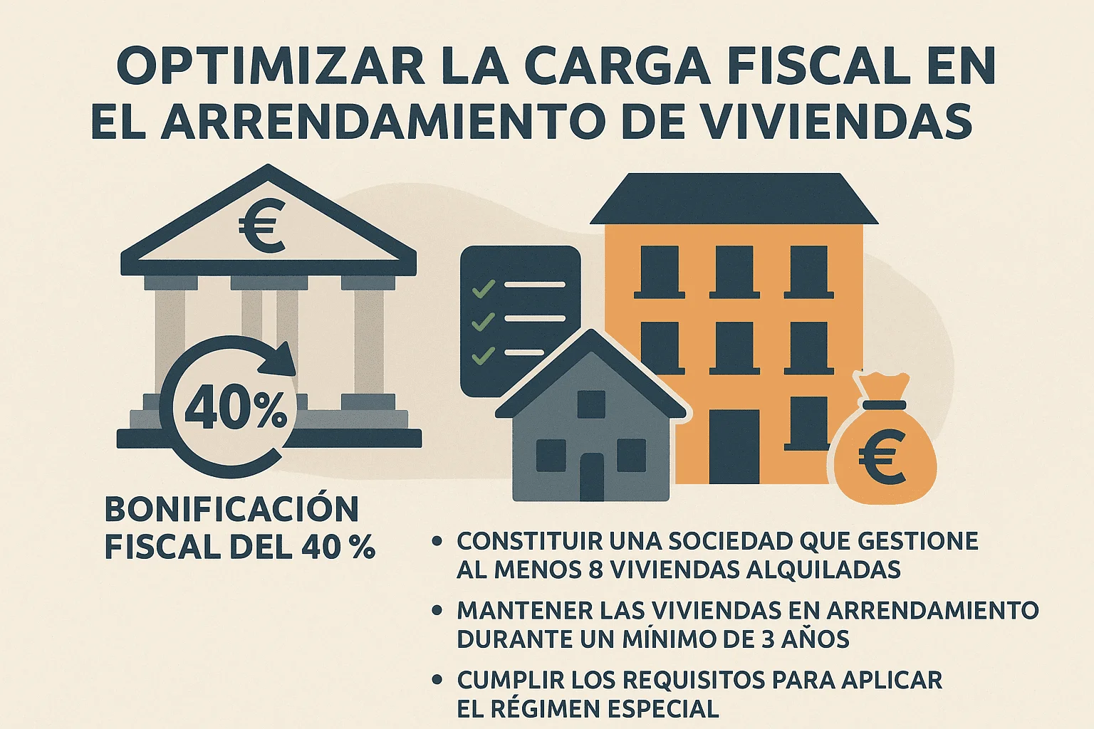 Optimizar la carga fiscal en carteras de viviendas en España