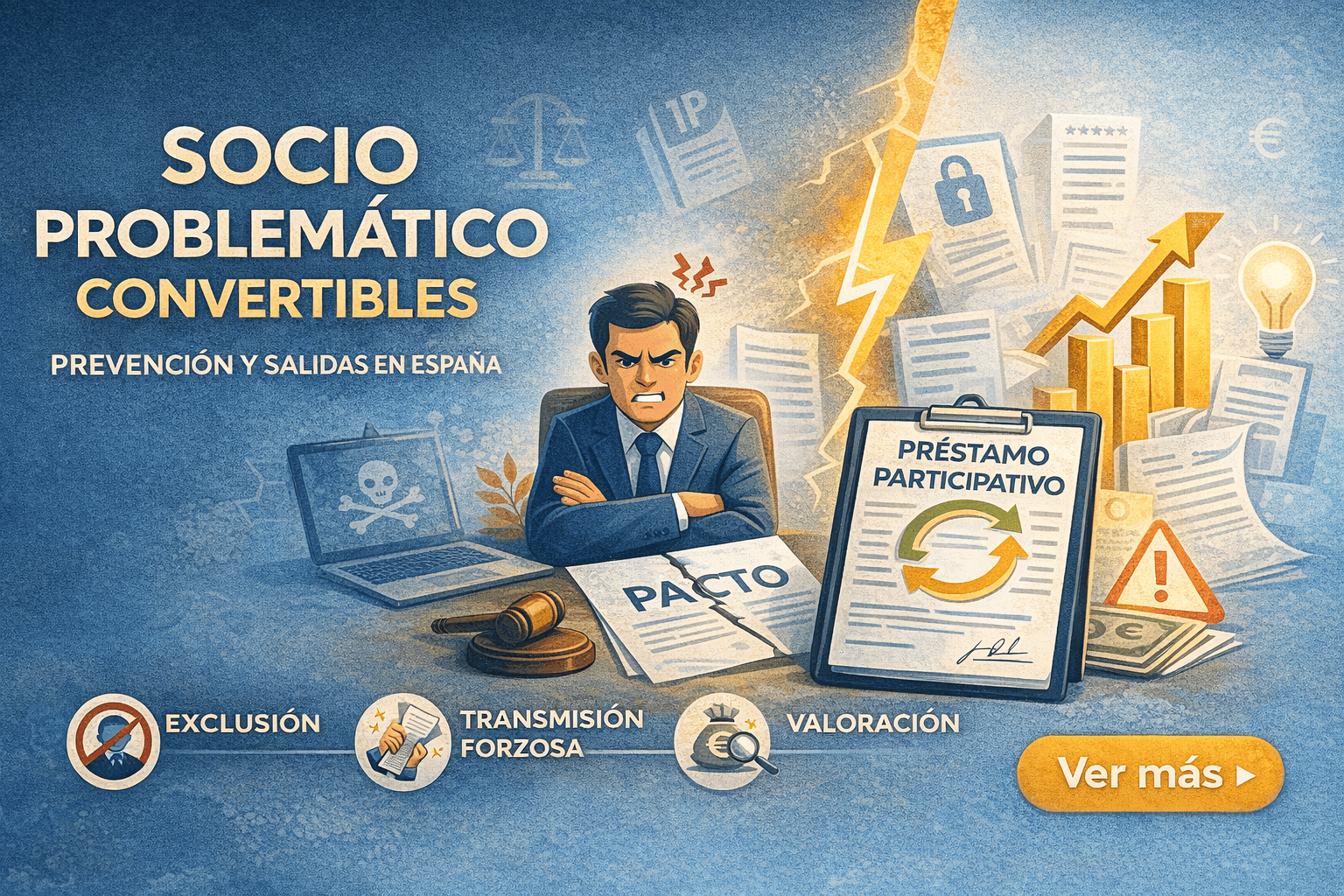 Socio problemático en startups: prevención y salidas legales